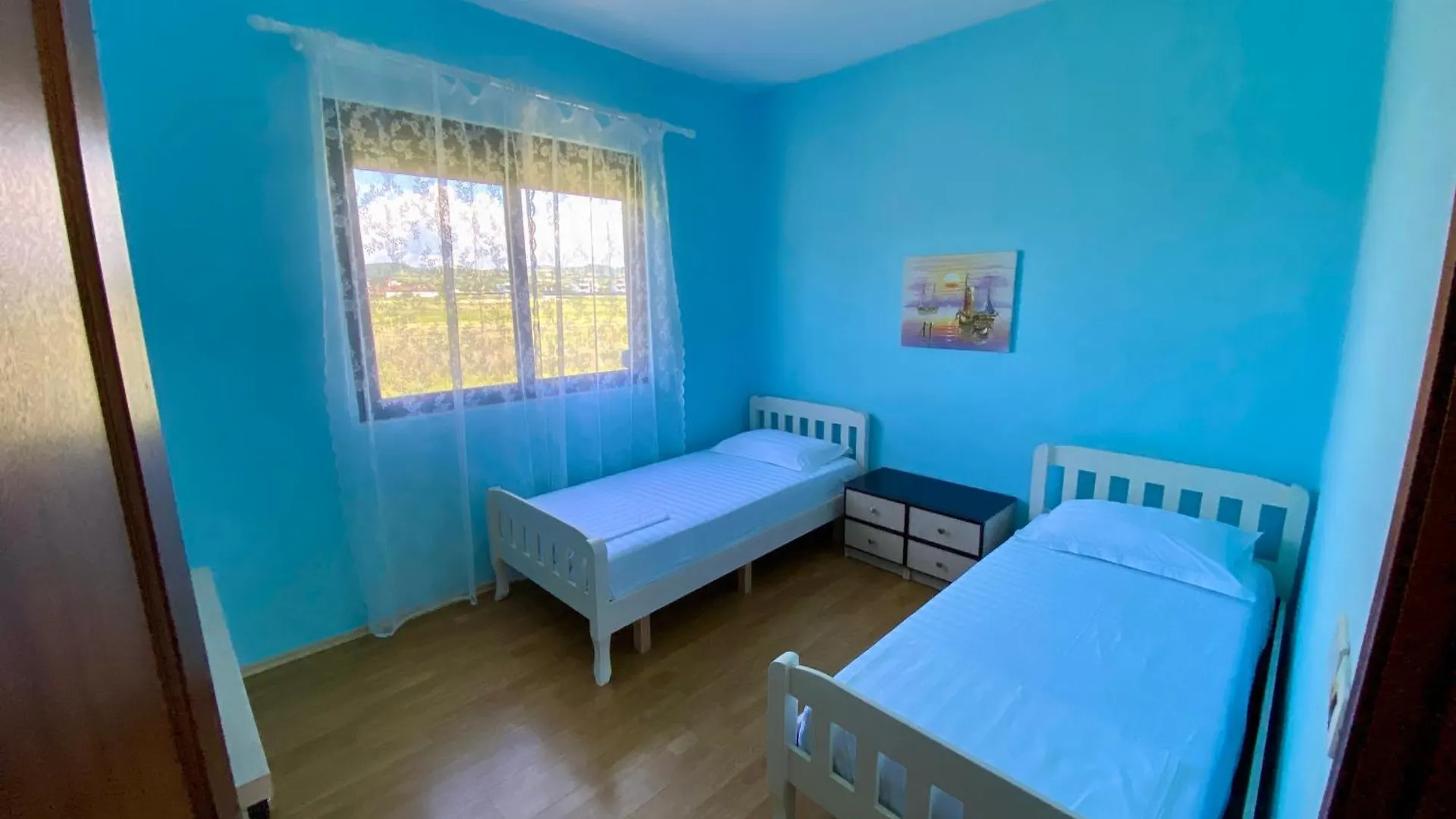 White & Blue Apartment'S Golem  Golem (Tirana)