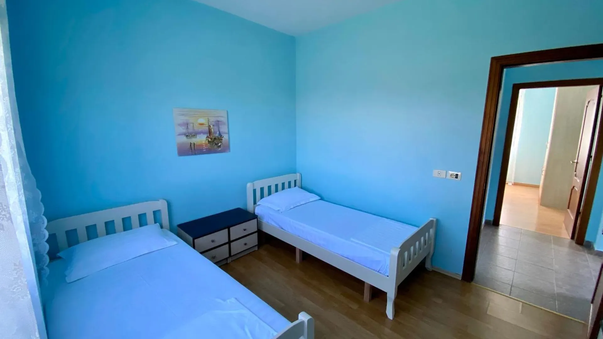 White & Blue Apartment'S Golem  Albania